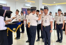 Sebelas Pegawai Lapas Banyuasin Naik Pangkat