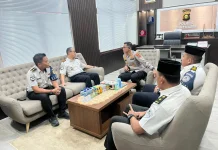 Kalapas Banyuasin Kunjungi Kapolres Baru