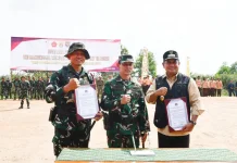 Percepat Pembangunan, Pangdam ll/Sriwijaya Resmi Tutup TMMD ke-27 Banyuasin