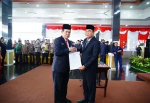 Bupati Muba Lantik Sekda dan Pejabat Pemkab Baru