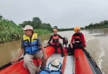Berenang Seberangi Arus Deras Komering, Kakek 74 Tahun Hilang Terseret