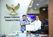 Pemprov Sumsel Terima Sertifikat HPL Tanjung Carat