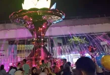 Air Mancur Palembang Jadi Magnet Wisata Malam Lebaran