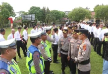 Polres Banyuasin Gelar Apel dan Halal Bihalal