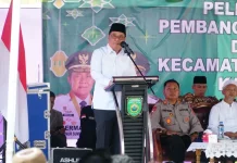 Wagub Sumsel Letakkan Batu Pertama Masjid Baitul Huda di OKU Timur
