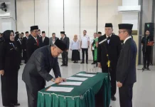 Ratu Dewa Lantik 130 Kepala Sekolah SD dan SMP