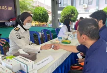Lapas Banyuasin Gelar Pemeriksaan Kesehatan Gratis Warga Binaan