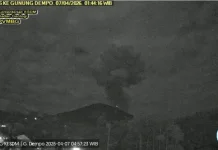 Erupsi Gunung Dempo, Warga Diminta Jauhi Radius 1 Km