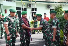 Pesan Tegas dan Kepedulian Sosial Warnai Kunker Danrem 044/Gapo di Muara Enim