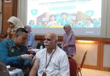 Kasus Campak Meningkat, RSMH Palembang Gelar Vaksinasi Campak Rubela bagi Nakes