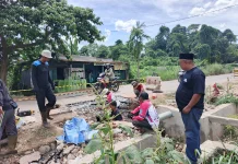 PUPR Banyuasin Mulai Perbaiki Jalan Amblas Sukajadi