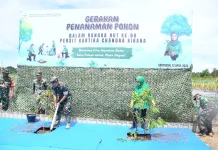 Hijaukan Negeri, Korem 044/Gapo Gelar Gerakan Penanaman Pohon