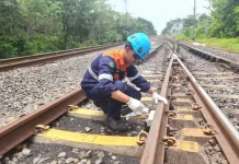 KAI Palembang Perkuat Keselamatan dengan Axle Counter
