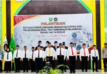 PPIH Sumsel Resmi Dilantik, Fokus Maksimalkan Layanan Jemaah Haji
