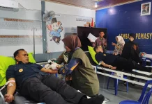Hari Bakti Pemasyarakatan, Petugas Lapas Sekayu Sumbang 20 Kantong Darah