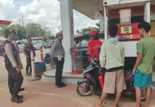 Polres Banyuasin Patroli SPBU Antisipasi Penimbunan BBM