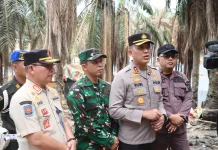 Polres Muba Pimpin Operasi Penertiban Illegal Drilling Refinery