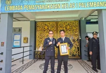 Lapas Banyuasin Raih Penghargaan pada Hari Bakti Pemasyarakatan