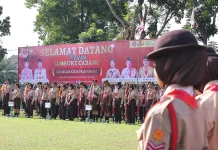 Pramuka Penggalang Palembang Ikuti Jambore Cabang 2026