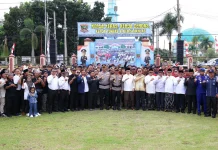 Perkuat Sinergitas, Kapolda Sumsel Pimpin Apel Sabuk Kamtibmas di Musi Rawas
