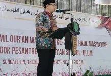 Wabup Muba Wisuda 67 Santri di Sungai Lilin