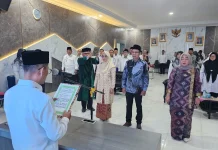 Lantik Kepala Madrasah, Kakanwil Kemenag Sumsel Ingatkan Pentingnya Doa Pasangan