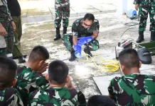 Welding Korem 044/Gapo Tingkatkan Kapabilitas Yon TP 950