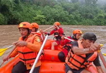 Tim SAR Gabungan Sisir 10 KM Cari Dua Siswa SD Hanyut di Sungai Musi