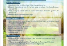Loker Security PT MBI: Prioritas Khusus untuk Putra Daerah Musi Banyuasin