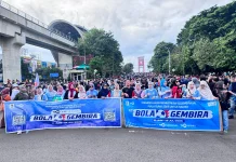 Masyarakat Palembang Padati Sosialisasi Piala Dunia 2026 di Area CFD