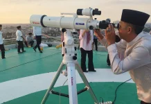 Hilal 1 Dzulhijjah 1447 H Tidak Terlihat di Palembang
