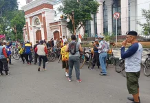 Sepeda Tua KOSTI Sumsel Curi Perhatian di CFD Palembang