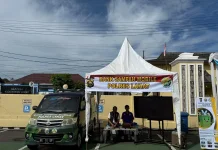 Polda Sumsel Luncurkan Bank Sampah Mobile di Lahat