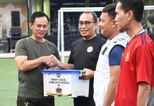 Danrem 044/Gapo Hadiri Kegiatan Humanis Kodam II/Sriwijaya Bersama Media