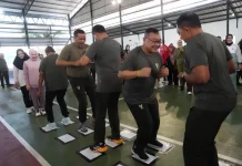 Pangdam Sriwijaya dan Persit Pererat Kebersamaan lewat Olahraga Bersama