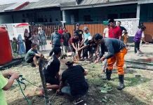 Warga Palm Borang Residence Gelar Kegiatan Penyembelihan Hewan Kurban