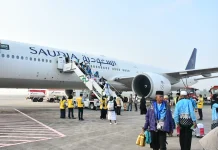 Kloter Pertama Jemaah Haji Debarkasi Palembang Tiba di Tanah Air