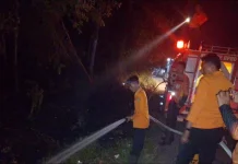 BPBD Muba Kendalikan Kebakaran Satu Hektare Lahan di Babat Toman