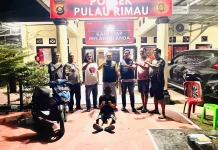 Polsek Pulau Rimau Tangkap Pencuri Motor dalam Dua Hari