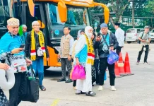 Kloter 5 Tiba, Debarkasi Palembang Pulangkan 2.213 Jemaah Haji