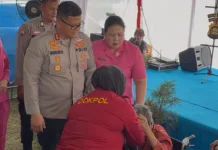 Polres OKU Gelar Bakti Kesehatan untuk 200 Warga