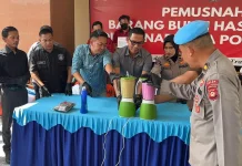 Polda Sumsel Musnahkan Narkoba Senilai Rp2,29 Miliar