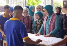 Karya Warga Binaan Lapas Banyuasin Dapat Apresiasi Dekranasda