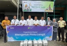 Pegadaian Sumbagsel Salurkan Ratusan Paket Bantuan lewat MPL