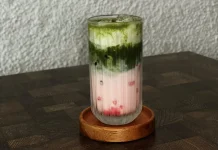 Strawberry Matcha Latte Tren Minuman Kafe
