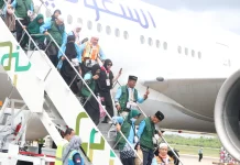 Sebanyak 437 Jemaah Kloter 9 Debarkasi Palembang Tiba, Satu Wafat dan Satu Dirawat