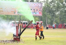 BPBD Banyuasin Gelar Apel Siaga Karhutla 2026
