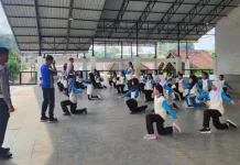 Polres Banyuasin Latih Pocil Tanamkan Disiplin sejak Dini