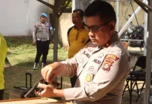 Lomba Menembak Meriahkan HUT Bhayangkara Polres Banyuasin