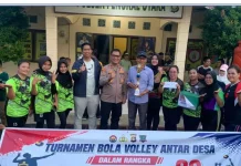 Tim Putri Desa Tanjung Batu Juarai Turnamen Voli Kapolsek Penukal Utara